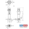 Вертикальный многоступенчатый насос Wilo Helix V 429-1/25/E/KS (4160547)