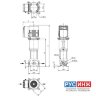 Вертикальный многоступенчатый насос Wilo Helix VE 2205-2/25/V/K (4166210)